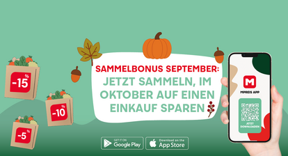 Jetzt sammeln & im Oktober bis zu -15% sparen
