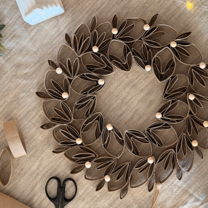 DIY Weihnachts-Türkranz