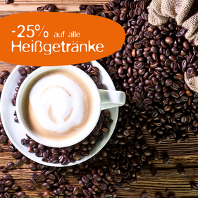 Bis Mittwoch auf alle Kaffees, Tees & Kakaos sparen!