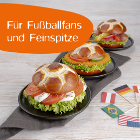 Belegtes Fußball Laugenbrot um nur 3,99€ genießen