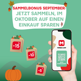 Jetzt sammeln & im Oktober bis zu -15% sparen